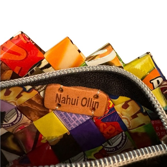 Nahui Ollin candy wrapper small wristlet - Picture 7 of 9